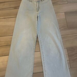 Zara girls’ high rise wide leg jeans